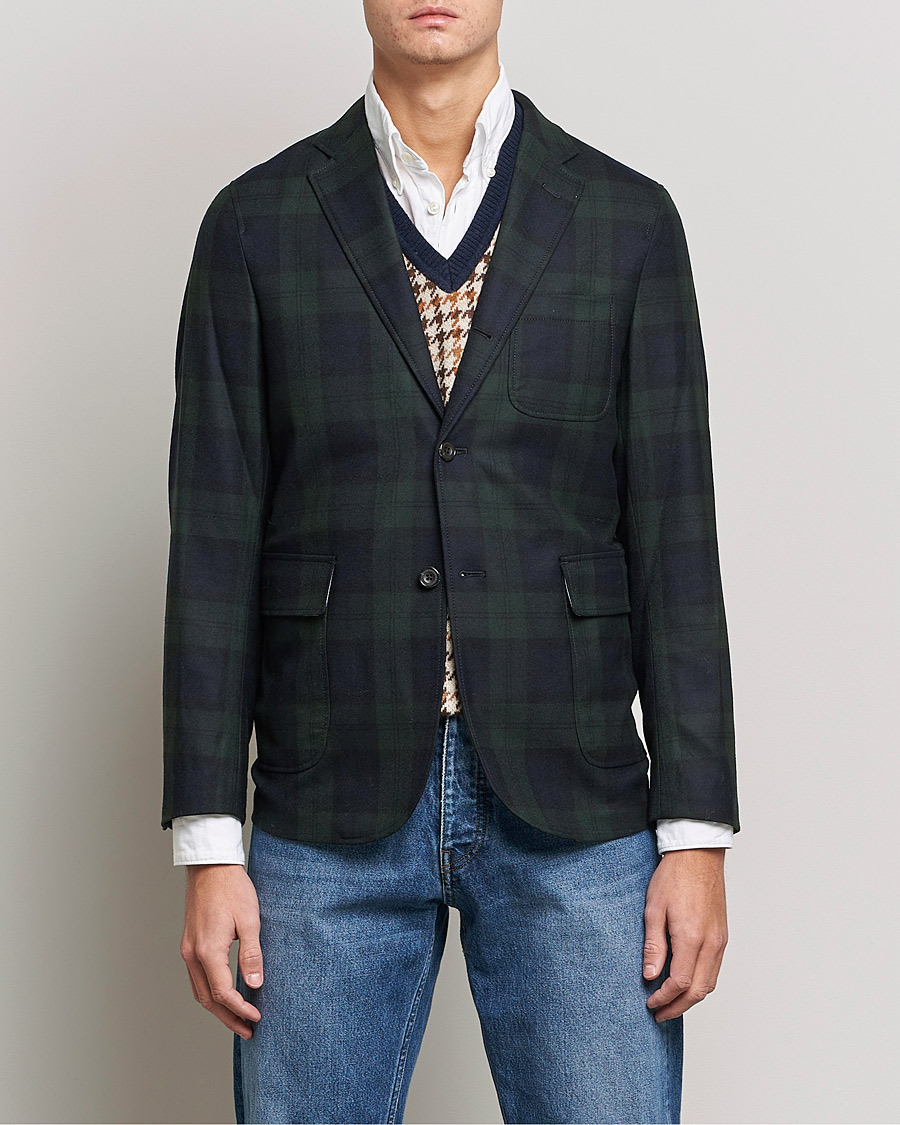 Heren | Blazers | BEAMS PLUS | Flannel Blazer Blackwatch