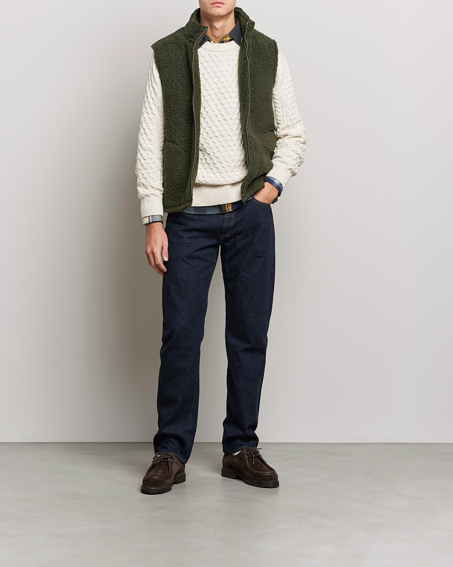 Heren | Jassen | BEAMS PLUS | Boa Fleece Vest Forest Green