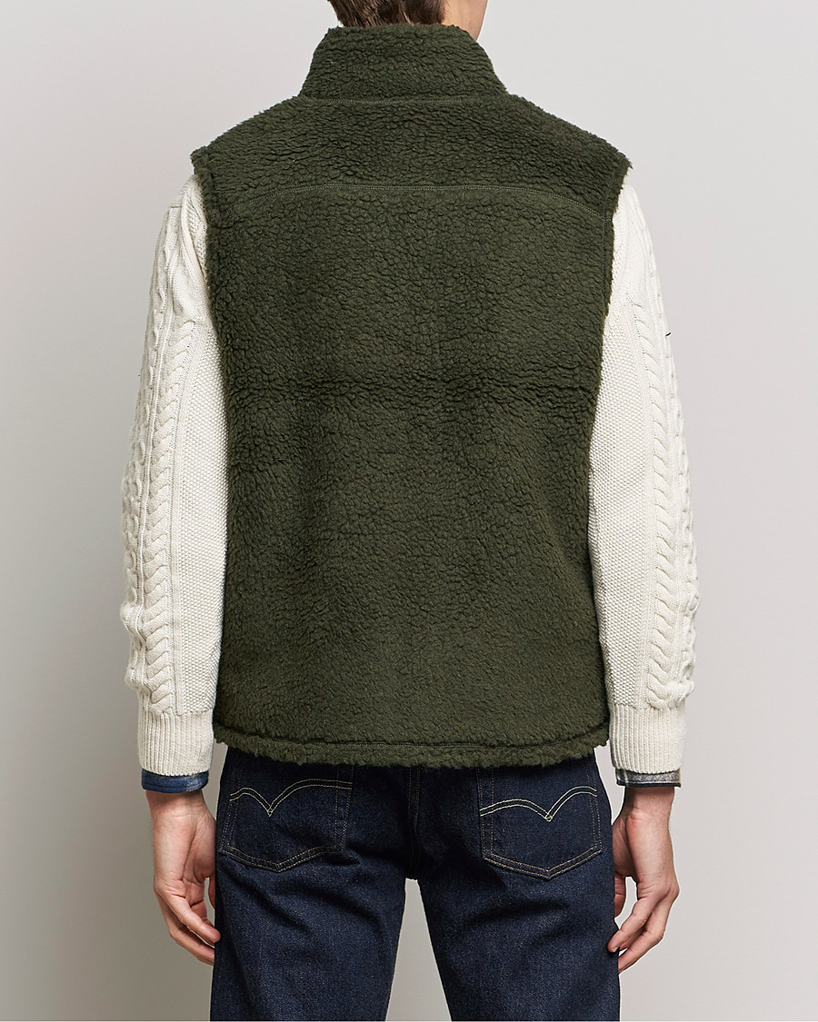 Heren | Jassen | BEAMS PLUS | Boa Fleece Vest Forest Green