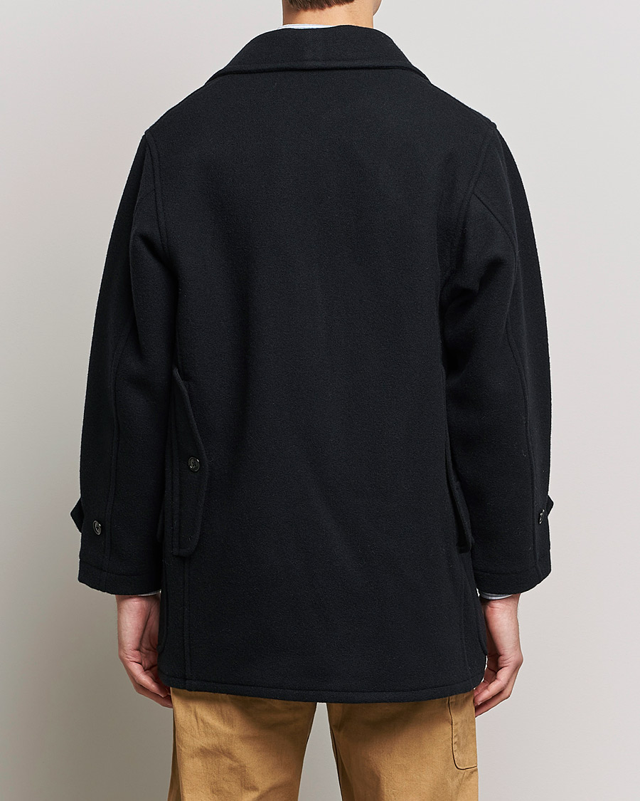 Heren | Jassen | BEAMS PLUS | Heavy Melton Hunting Coat Navy