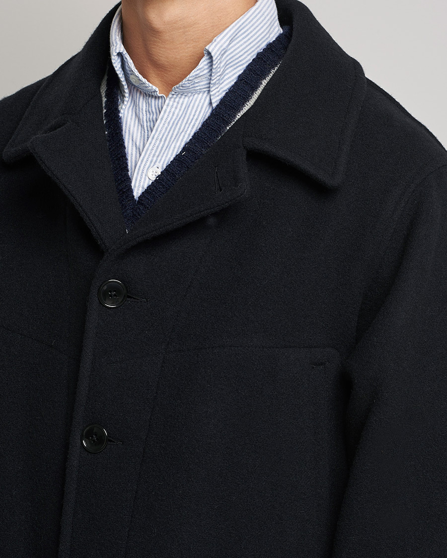 Heren | Jassen | BEAMS PLUS | Heavy Melton Hunting Coat Navy