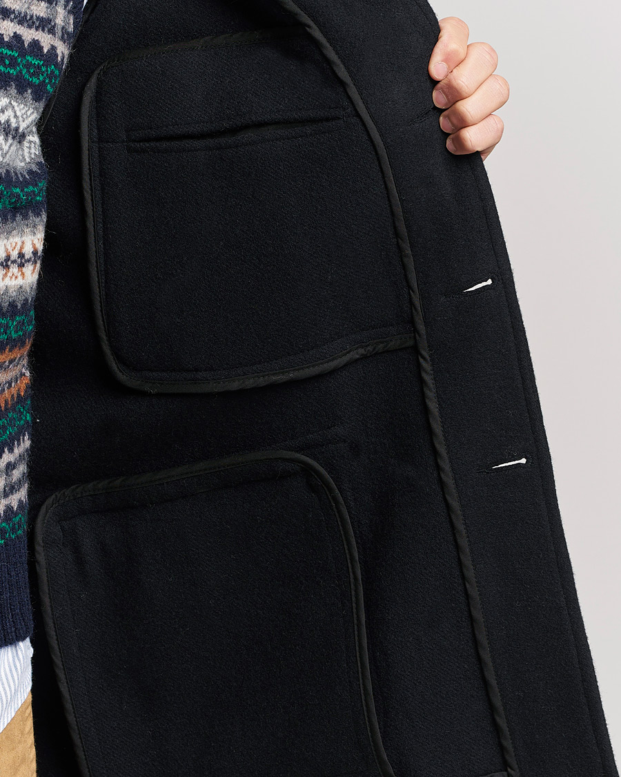 Heren | Jassen | BEAMS PLUS | Heavy Melton Hunting Coat Navy