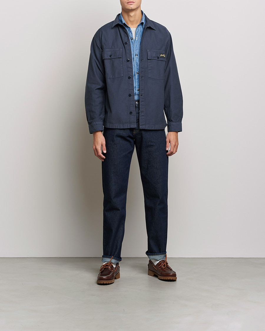 Heren | Overhemden | Stan Ray | CPO Sateen Overshirt Navy