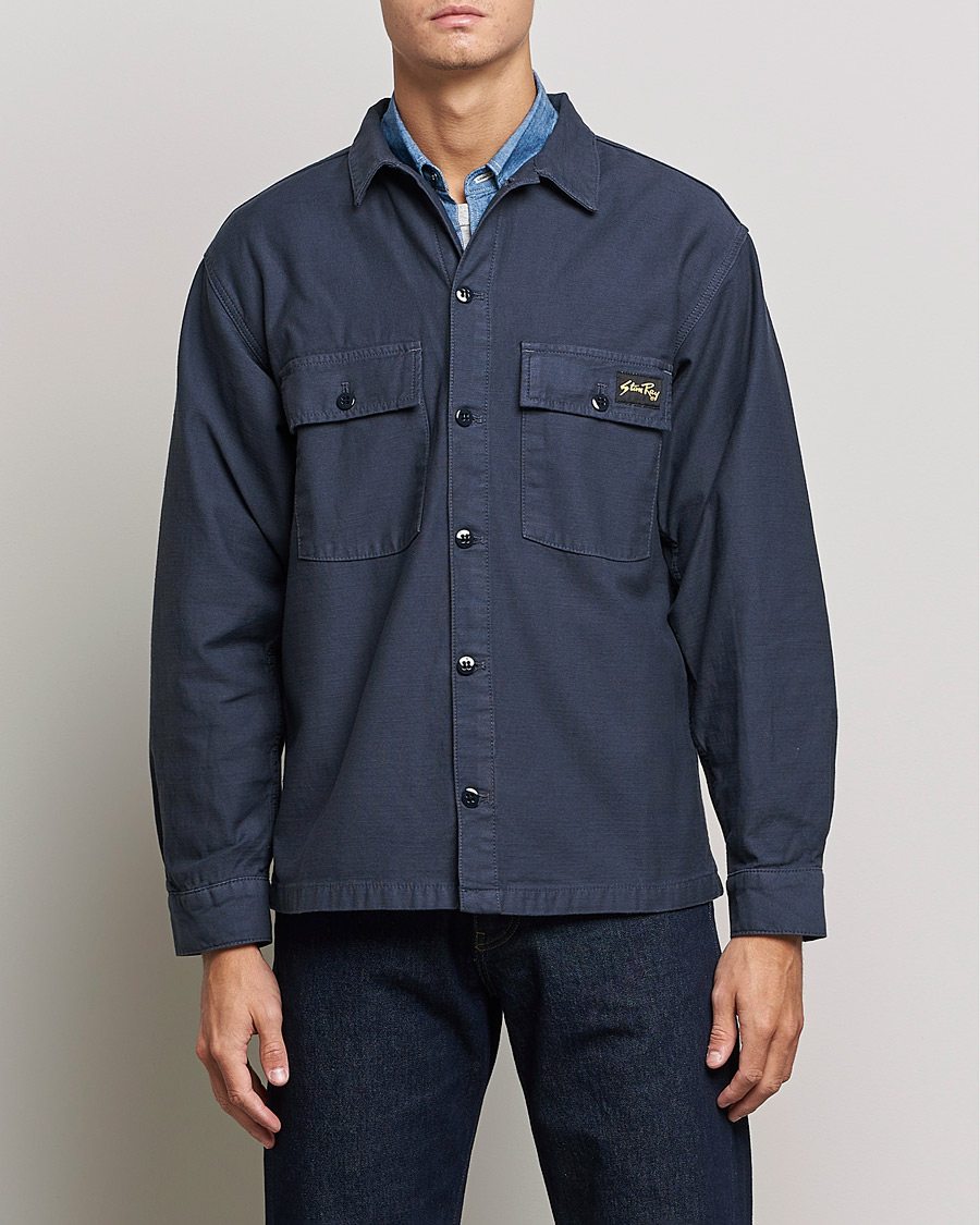 Heren | Overhemden | Stan Ray | CPO Sateen Overshirt Navy