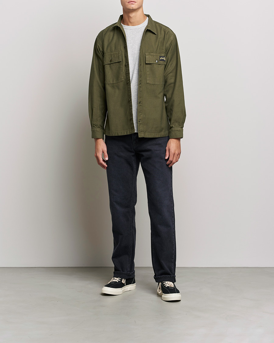Heren | Overhemden | Stan Ray | CPO Sateen Overshirt Dark Olive