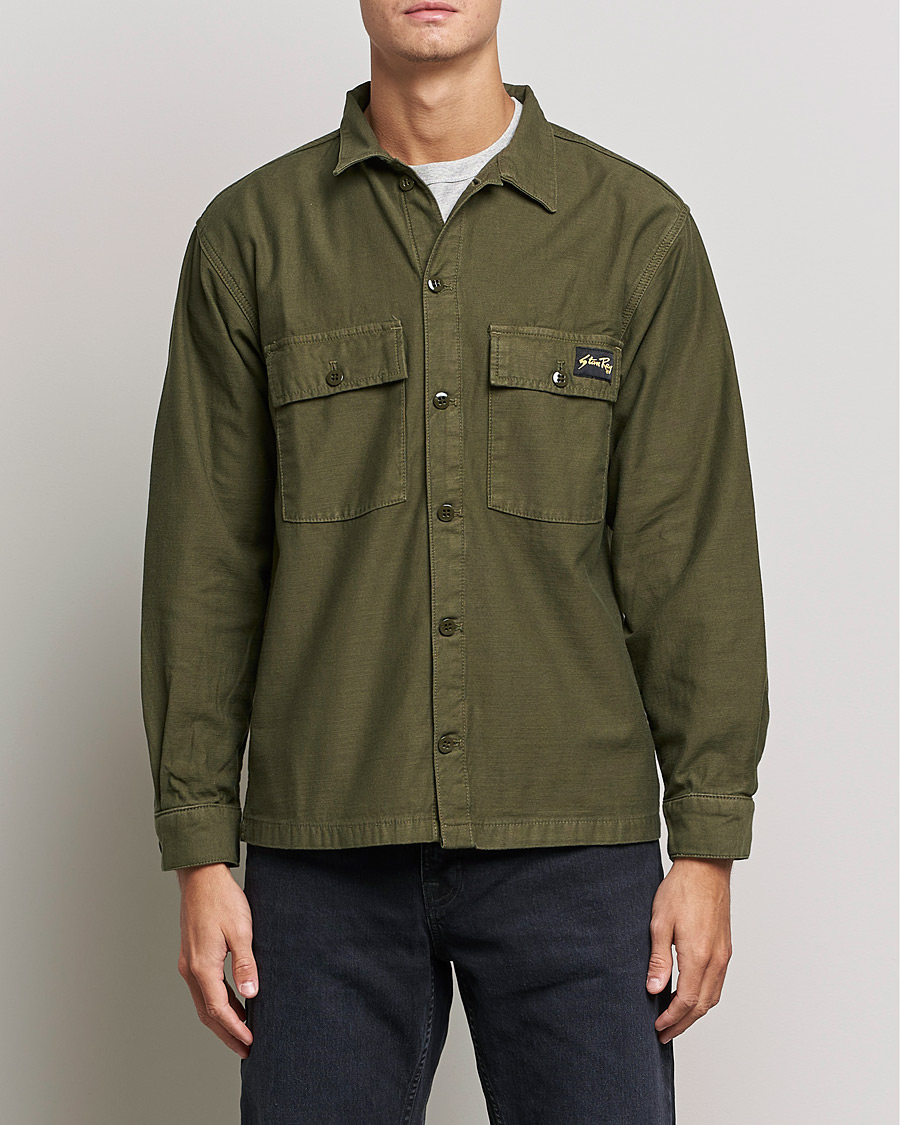Heren | Overhemden | Stan Ray | CPO Sateen Overshirt Dark Olive