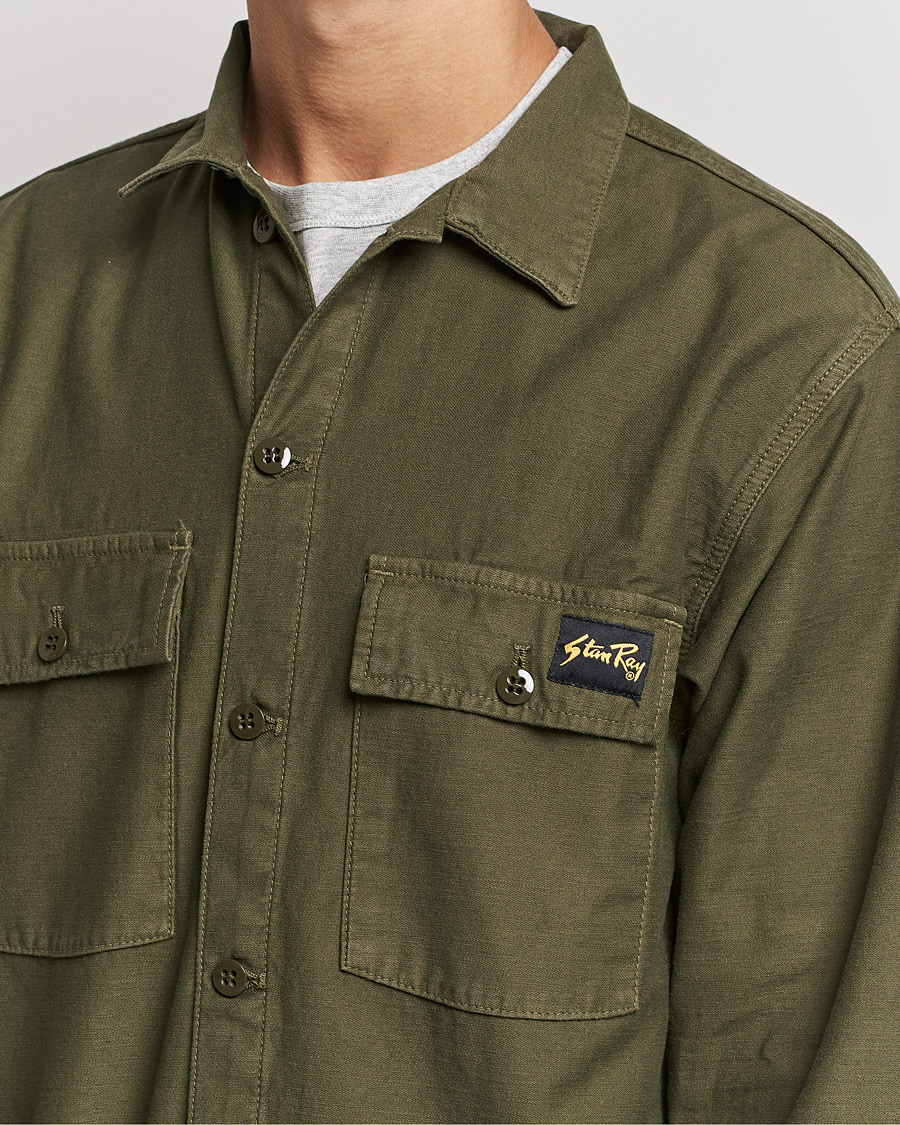 Heren | Overhemden | Stan Ray | CPO Sateen Overshirt Dark Olive