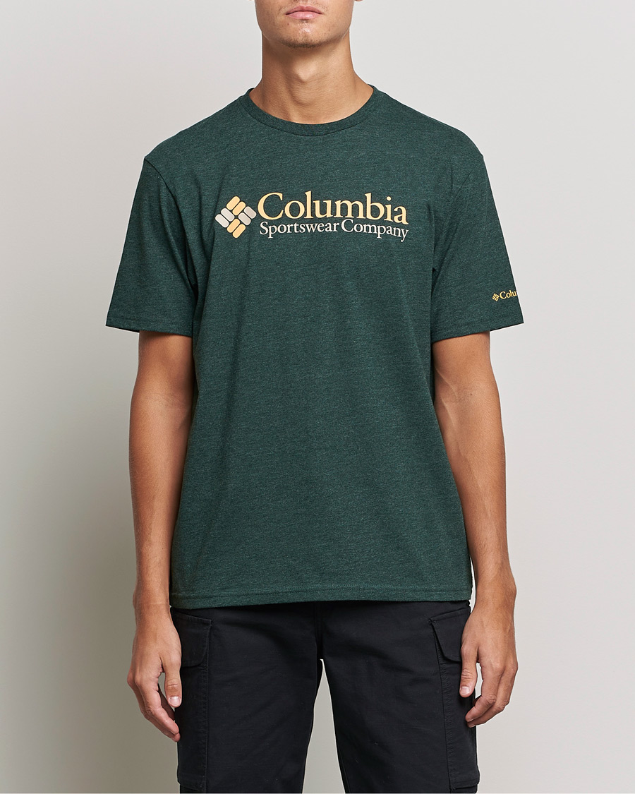 Heren | T-shirts | Columbia | Basic Logo Short Sleeve T-Shirt Spruce Heather
