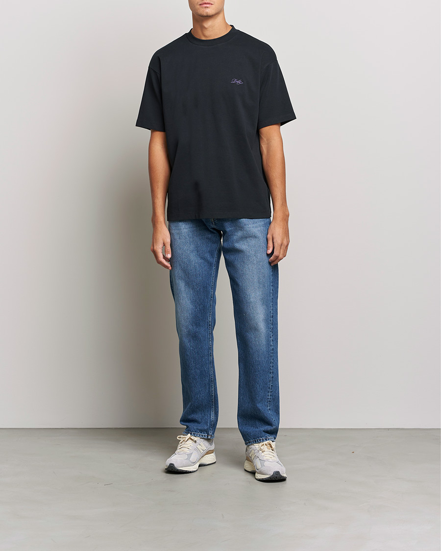 Heren | T-shirts | Drôle de Monsieur | Signature T-Shirt Black