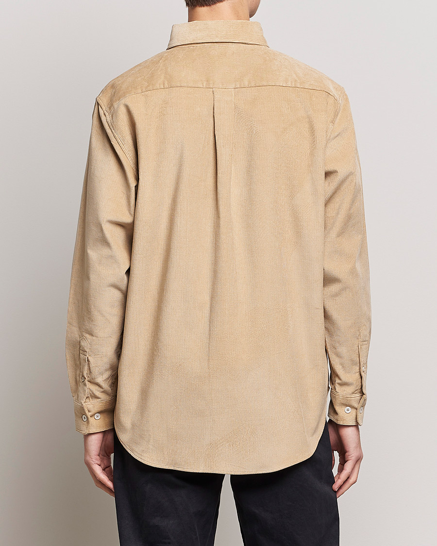 Heren | Overhemden | Drôle de Monsieur | Corduroy Oversize Shirt Beige