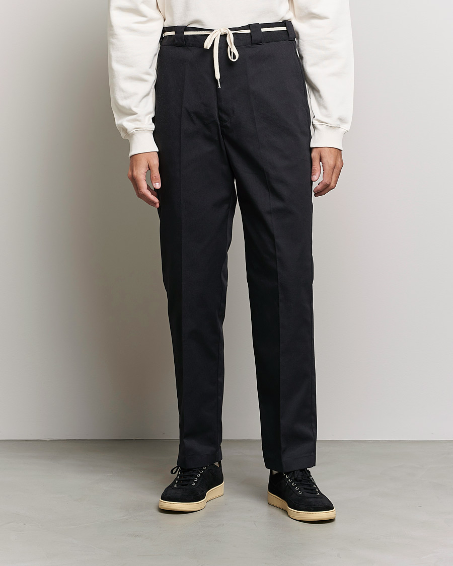 Heren | Broeken | Drôle de Monsieur | Twill Pants Black