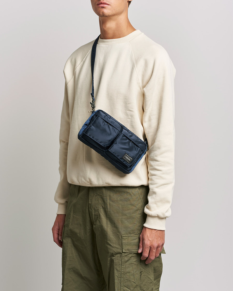 Heren | Tassen | Porter-Yoshida & Co. | Tanker Small Shoulder Bag Iron Blue