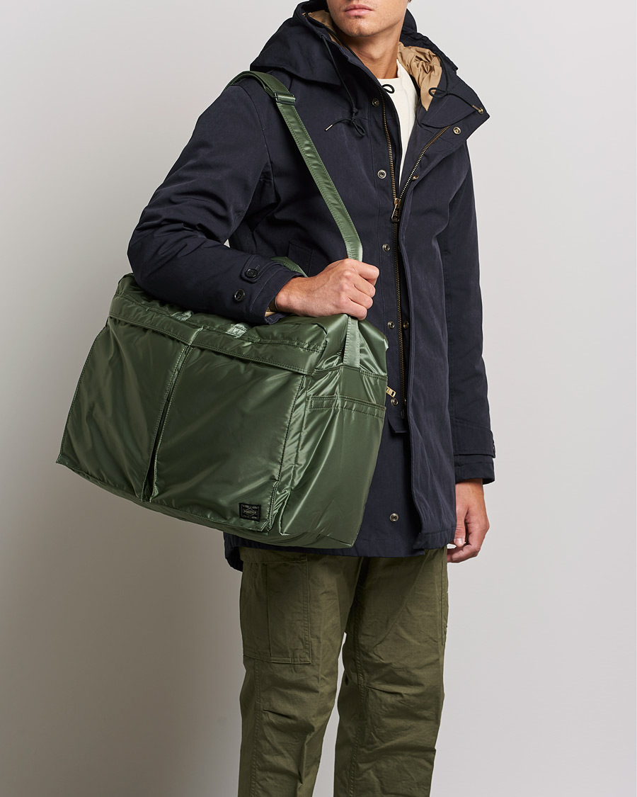 Heren | Afdelingen | Porter-Yoshida & Co. | Tanker 2Way Boston Weekender Sage Green