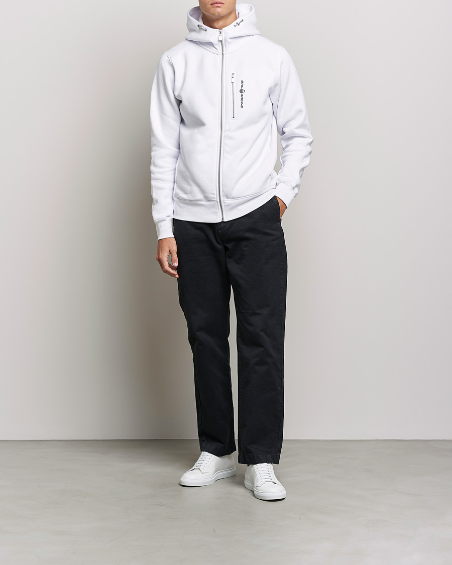 Heren | Truien | Sail Racing | Bowman Full Zip Hoodie White