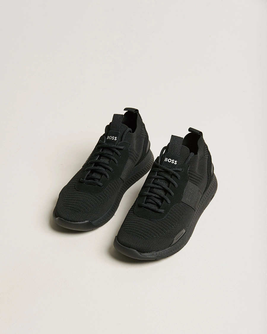 Heren | Hardloopsneakers | BOSS BLACK | Titanium Running Sneaker Black