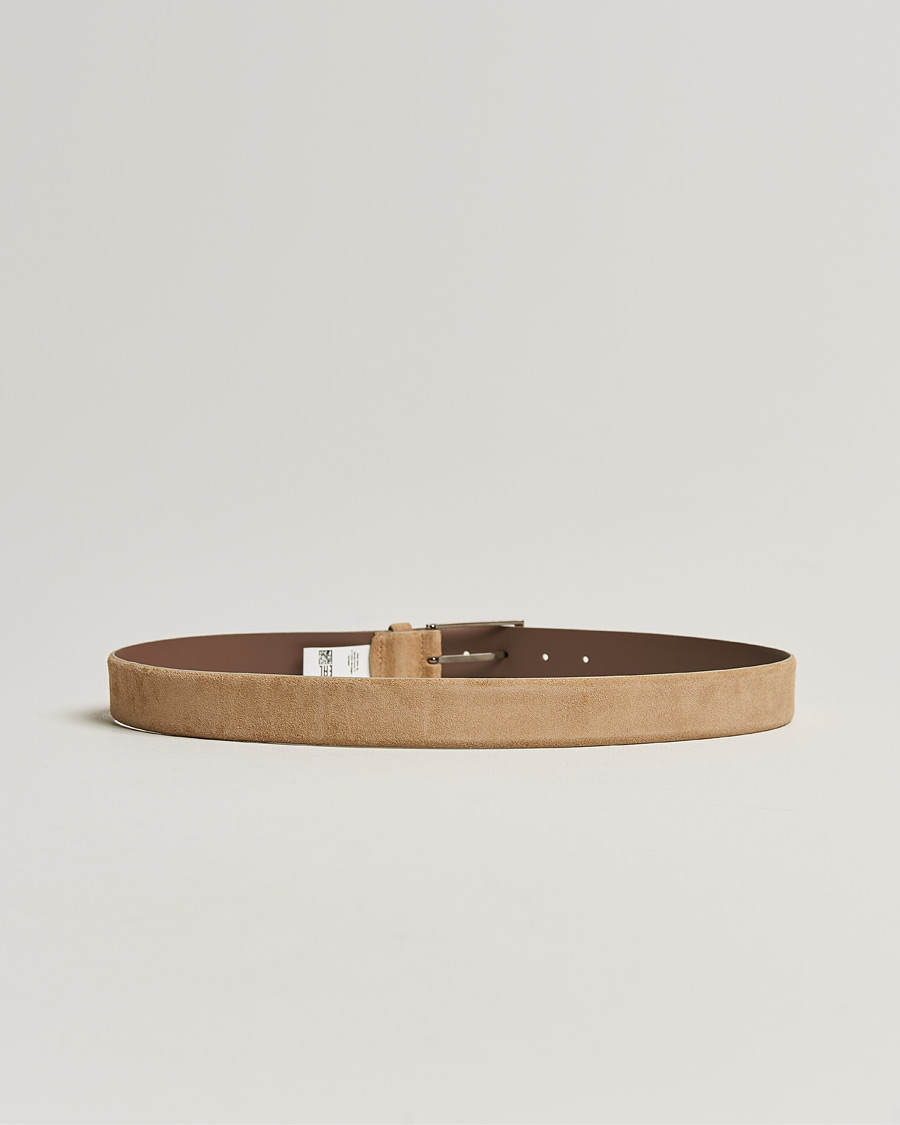 Heren |  | BOSS BLACK | Calindo Suede Belt Medium Brown