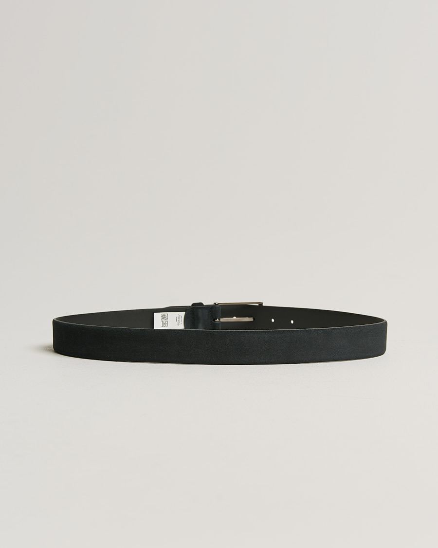 Heren | Calindo Suede Belt Dark Blue | BOSS BLACK | Calindo Suede Belt Dark Blue