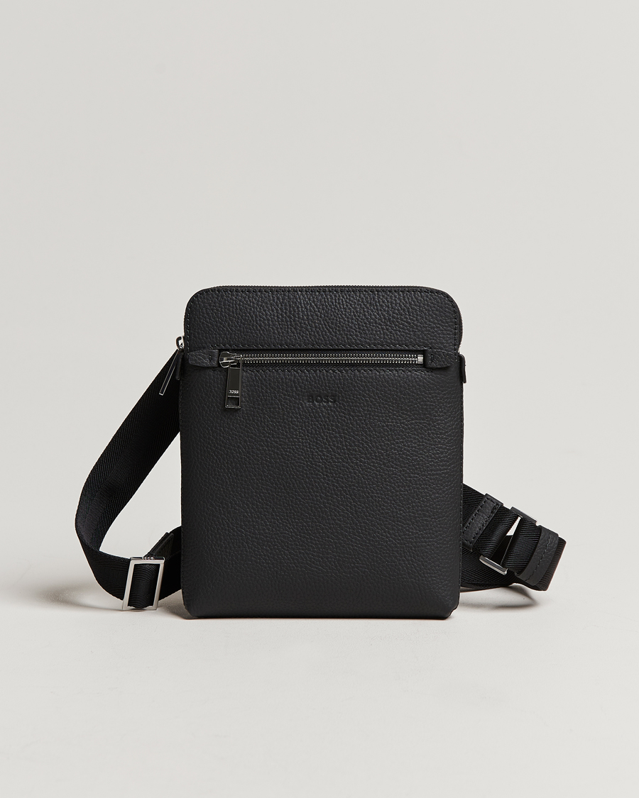 Heren | Tassen | BOSS BLACK | Crosstown Leather Bag Black
