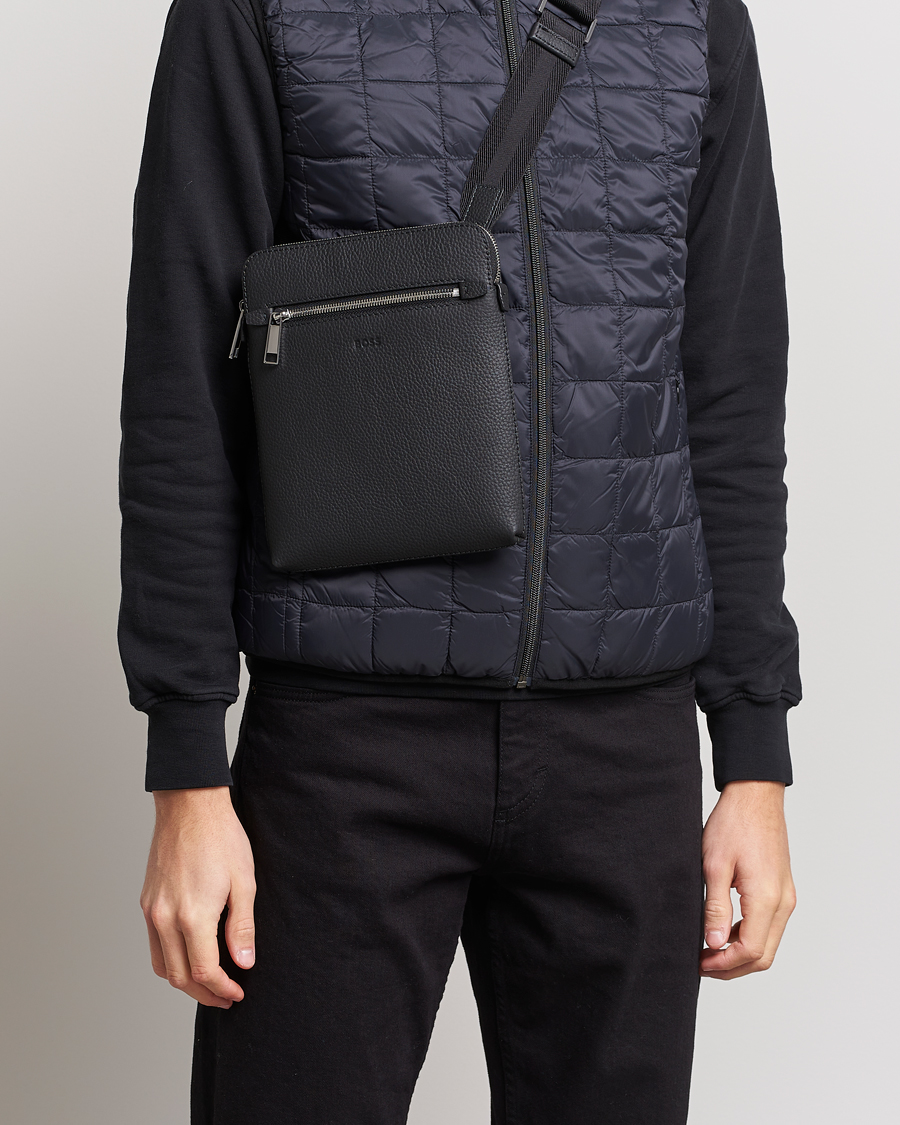 Heren | Tassen | BOSS BLACK | Crosstown Leather Bag Black