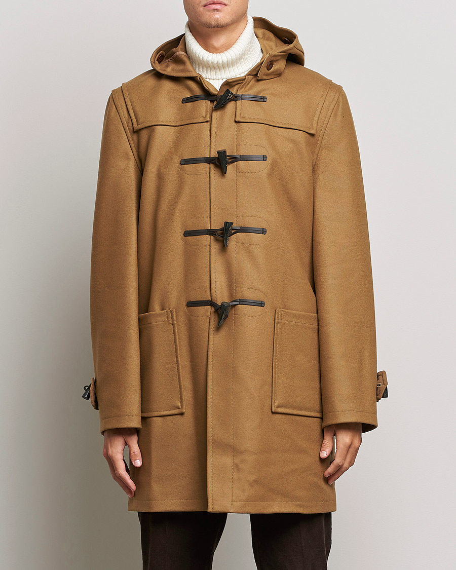 Heren | Carl of Carl Exclusives | Gloverall | Cashmere Blend Duffle Coat Camel