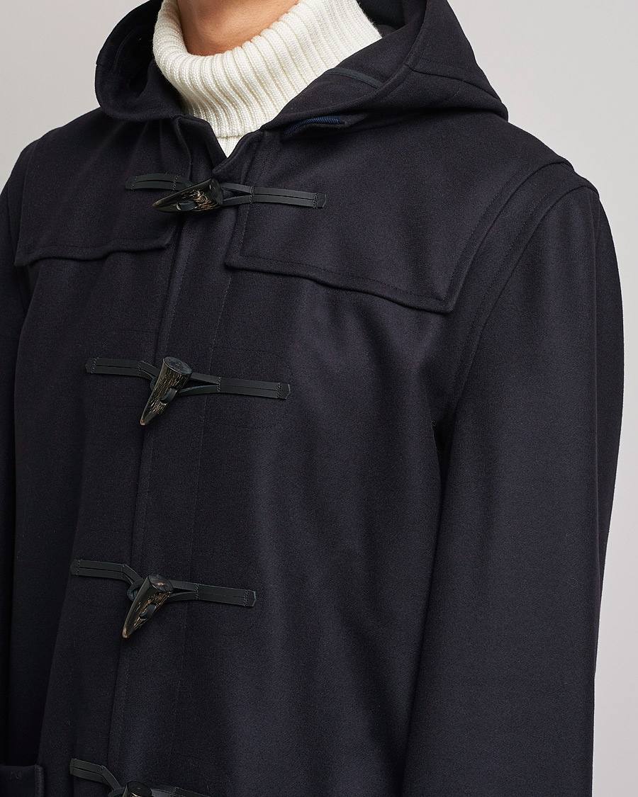 Heren | Jassen | Gloverall | Cashmere Blend Duffle Coat Navy