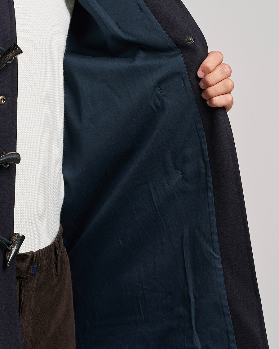 Heren | Jassen | Gloverall | Cashmere Blend Duffle Coat Navy