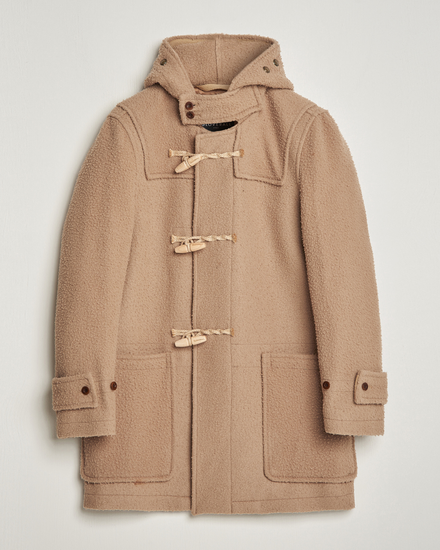 Heren | Carl of Carl Exclusives | Gloverall | Monty Casentino Wool Duffle Coat Camel