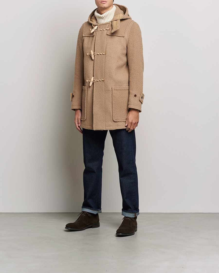 Heren | Jassen | Gloverall | Monty Casentino Wool Duffle Coat Camel