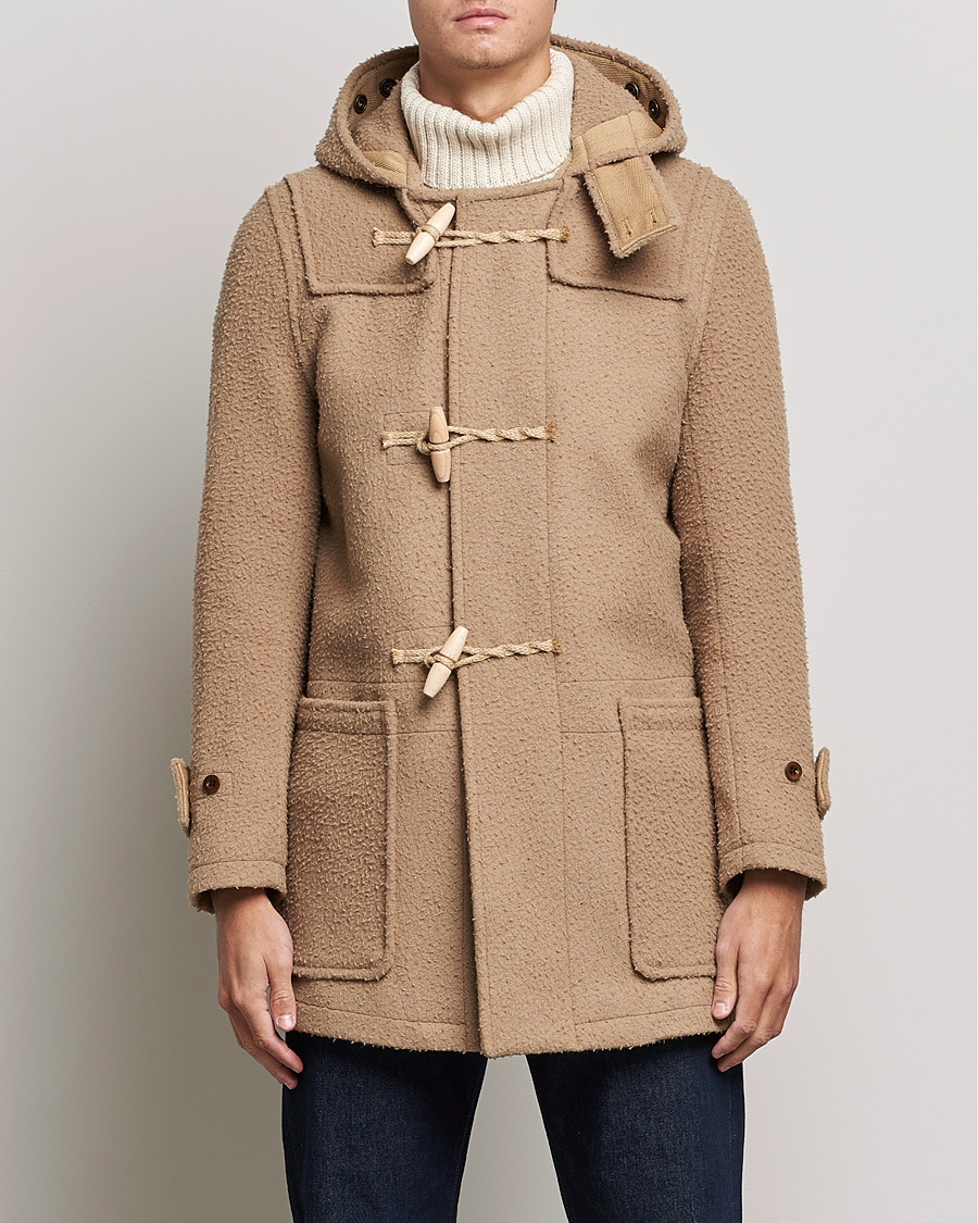 Heren | Carl of Carl Exclusives | Gloverall | Monty Casentino Wool Duffle Coat Camel