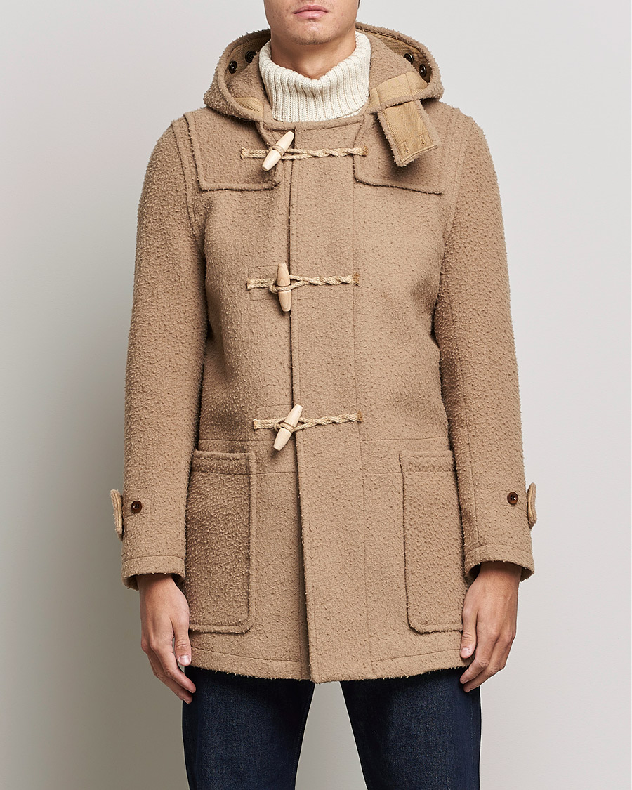 Heren | Afdelingen | Gloverall | Monty Casentino Wool Duffle Coat Camel