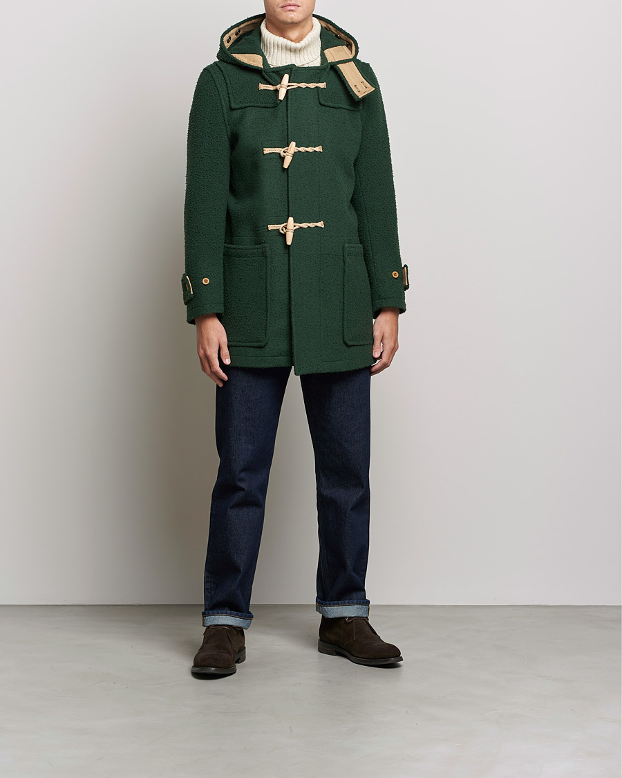 Heren | Jassen | Gloverall | Monty Casentino Wool Duffle Coat Moss
