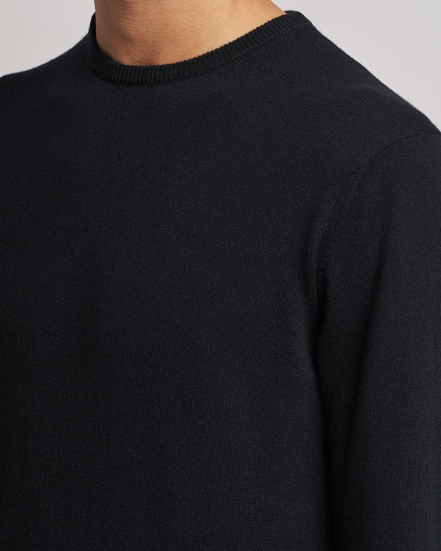 Heren | Truien | Piacenza Cashmere | Cashmere Crew Neck Sweater Black