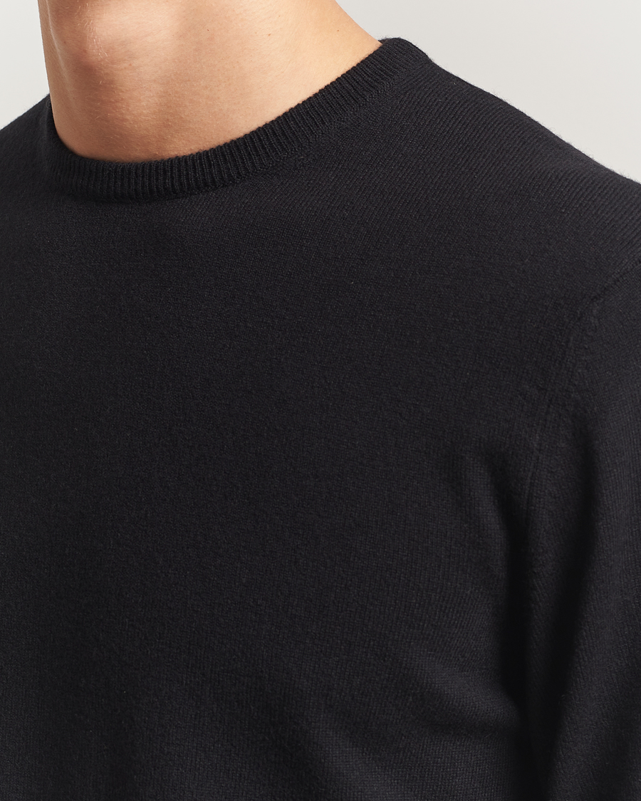 Heren | Truien | Piacenza Cashmere | Cashmere Crew Neck Sweater Black