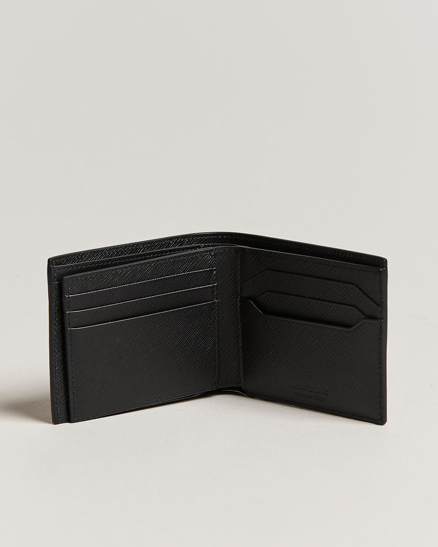 Heren | Portefeuilles met tweevoudige ritssluiting | Montblanc | Sartorial Wallet 6cc with 2 View Pockets Black