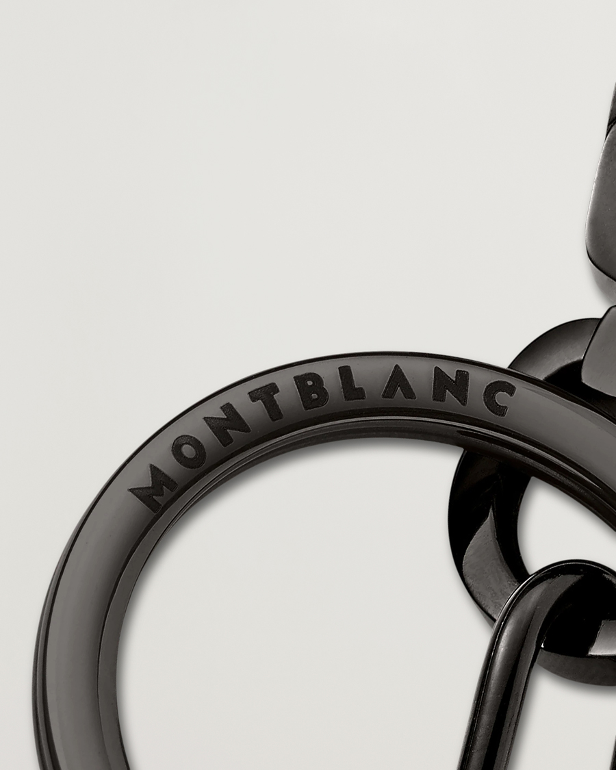 Heren | Montblanc | Montblanc | Meisterstück Spinning Emblem Key Fob Black