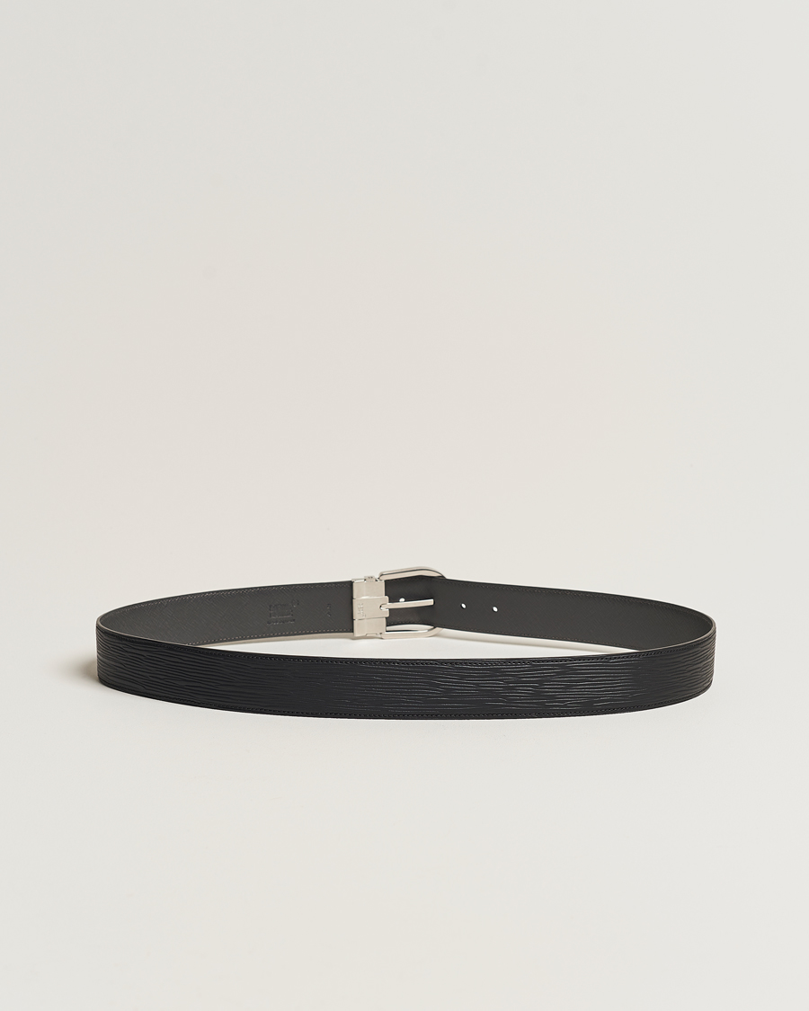 Heren | Leren riemen | Montblanc | 40mm Horseshoe Buckle Belt Black