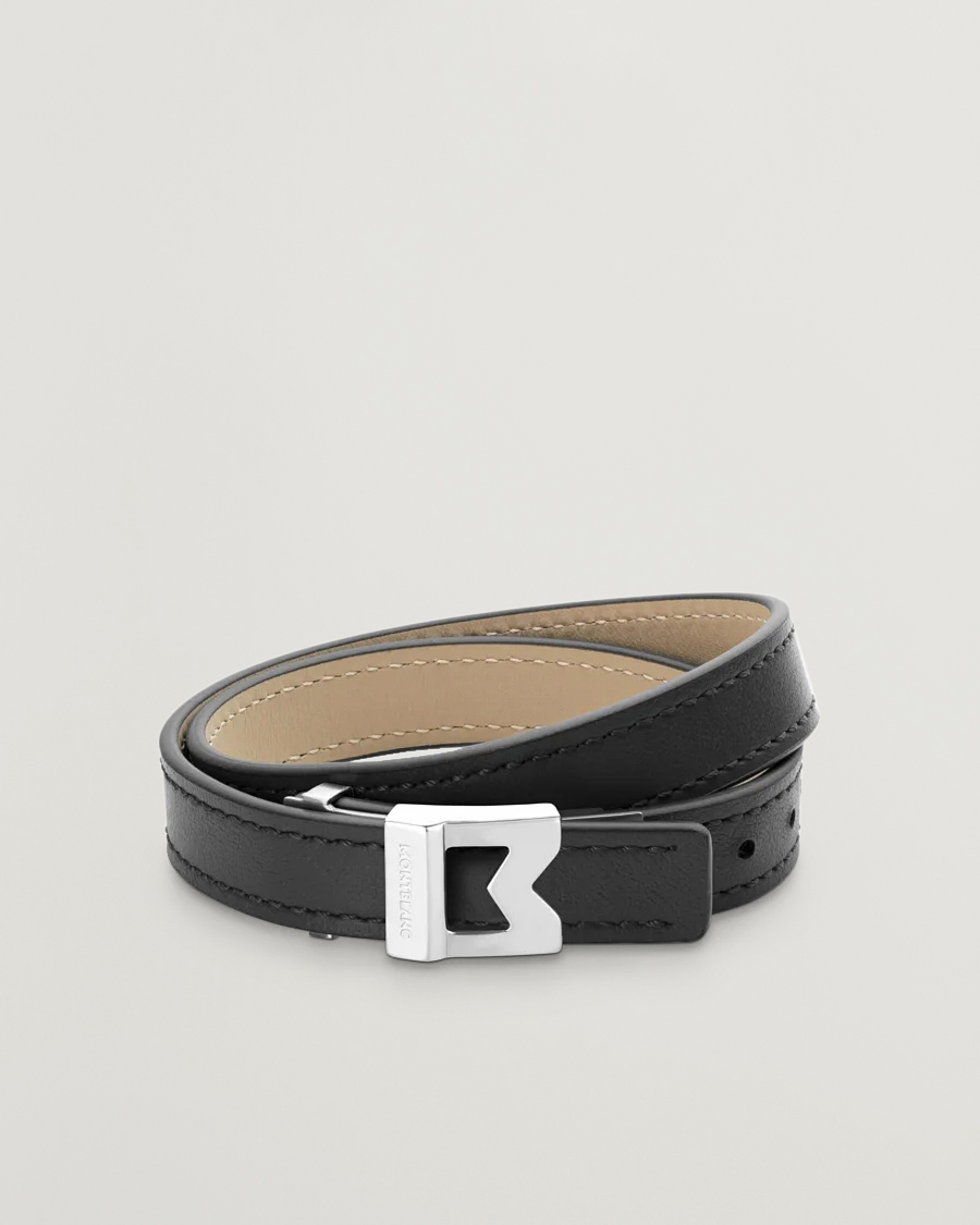 Heren | Montblanc Bracelet Steel M Logo Black | Montblanc | Bracelet Steel M Logo Black
