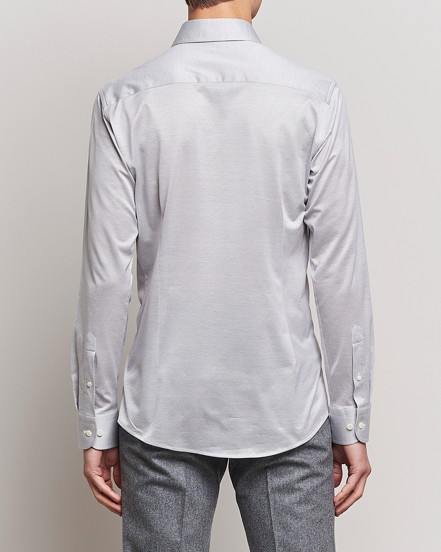 Heren | Overhemden | Eton | King Knit Filo Di Scozia Shirt Grey