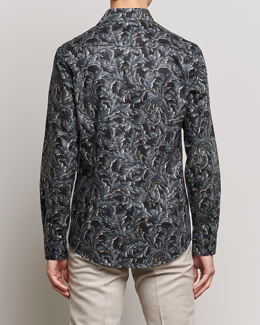 Heren | Overhemden | Eton | Floral Signature Twill Shirt Black