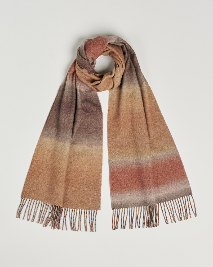 Heren | Eton Block Wool Scarf Orange | Eton | Block Wool Scarf Orange