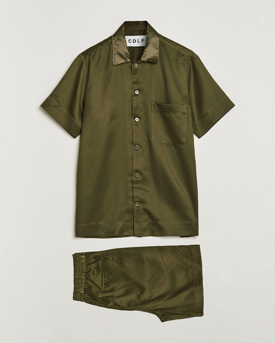 Heren | CDLP Short Sleeve Lounge Set Olive | CDLP | Short Sleeve Lounge Set Olive