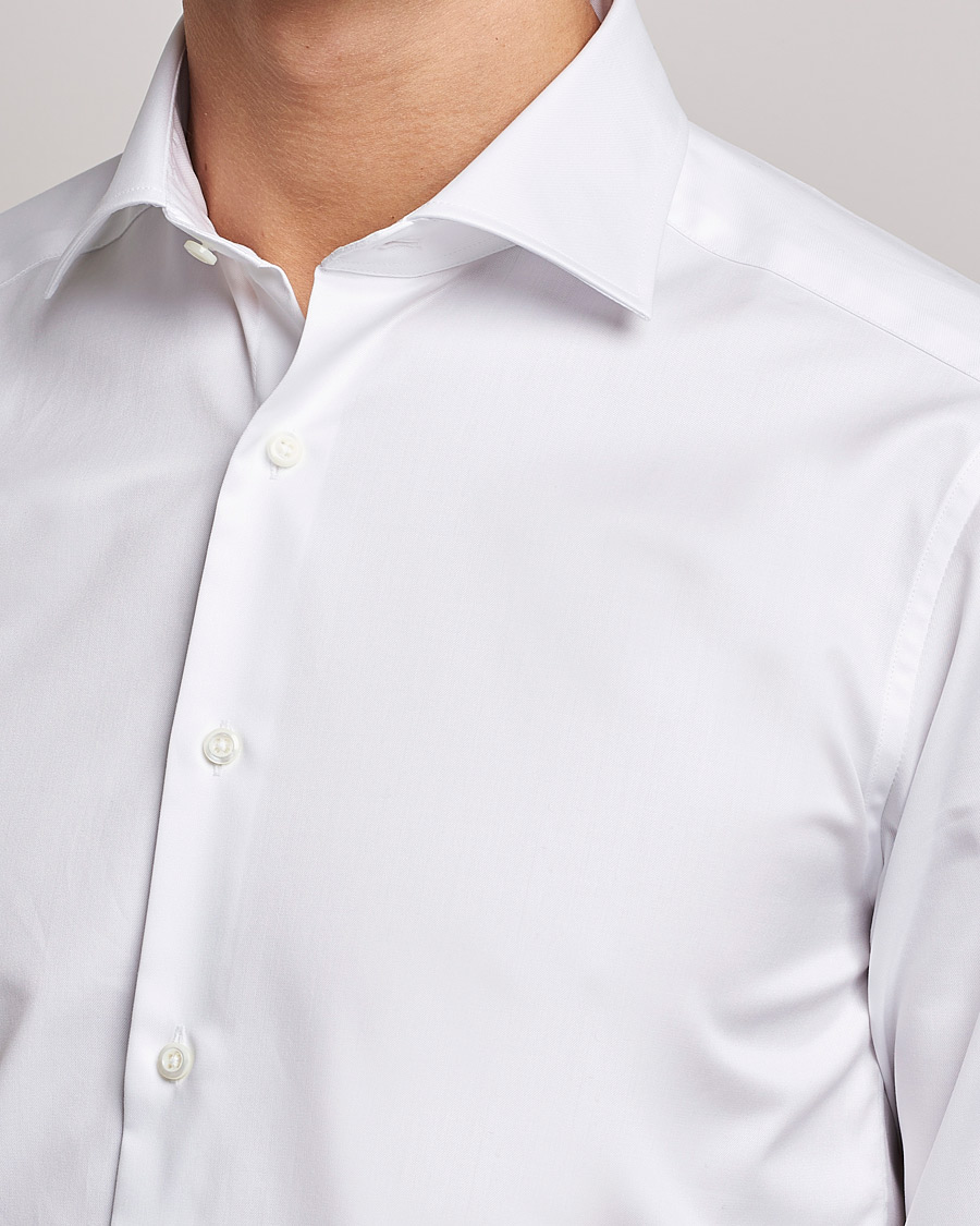 Heren | Overhemden | Stenströms | Superslim Plain Shirt White