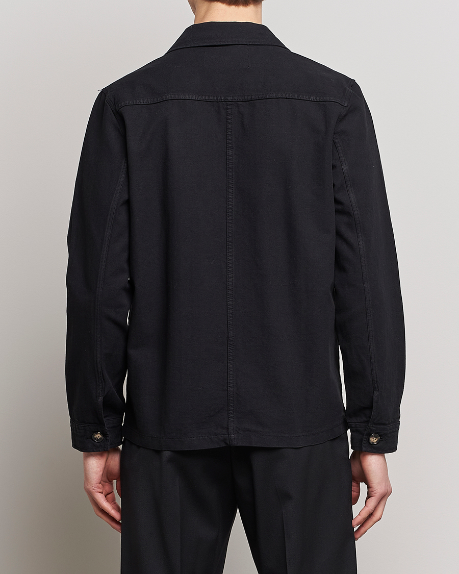 Heren | Overhemden | A Day's March | Original Herringbone Overshirt Black