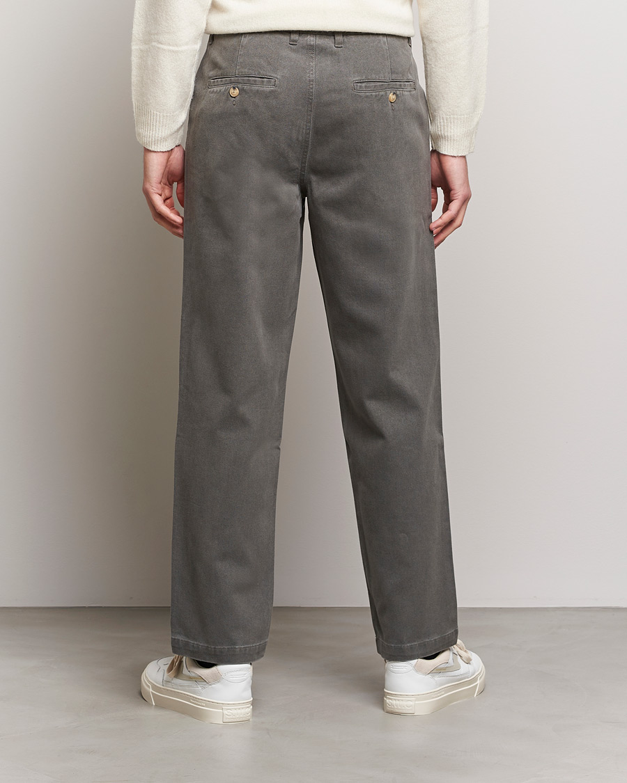 Heren | Broeken | A Day's March | Redwood Cotton/Tencel Trousers Olive