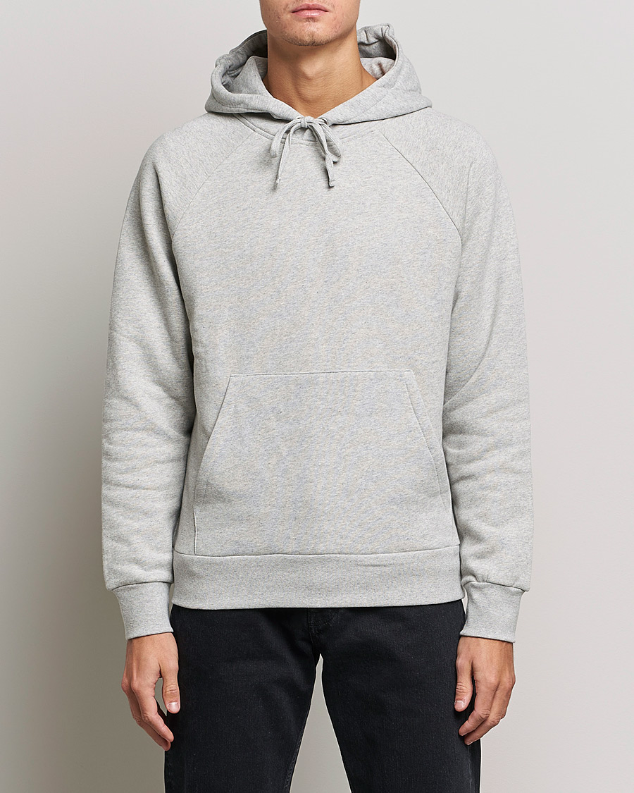 Heren | A Day's March | A Day's March | Lafayette Organic Cotton Hoodie Grey Melange