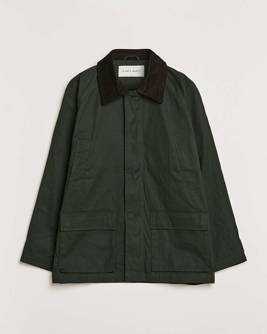 Heren | Jassen | A Day's March | Stour Waxed Jacket Olive