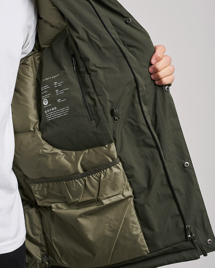 Heren | Jassen | A Day's March | Caraz Puffer Parka Olive