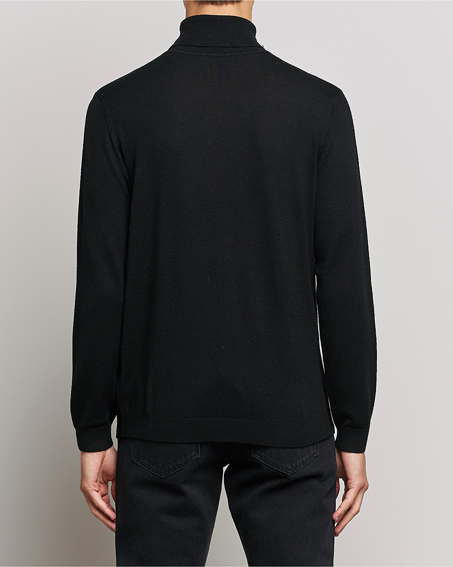Heren | Truien | A Day's March | Nela Merino Rollneck Black