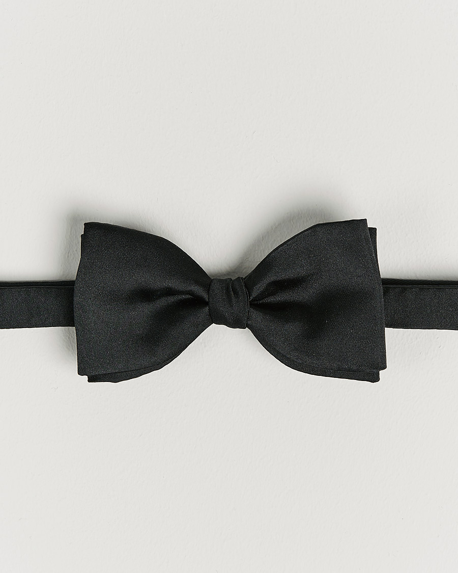 Heren | Vlinderdassen | Stenströms | Pre-Tied Silk Bow Tie Black