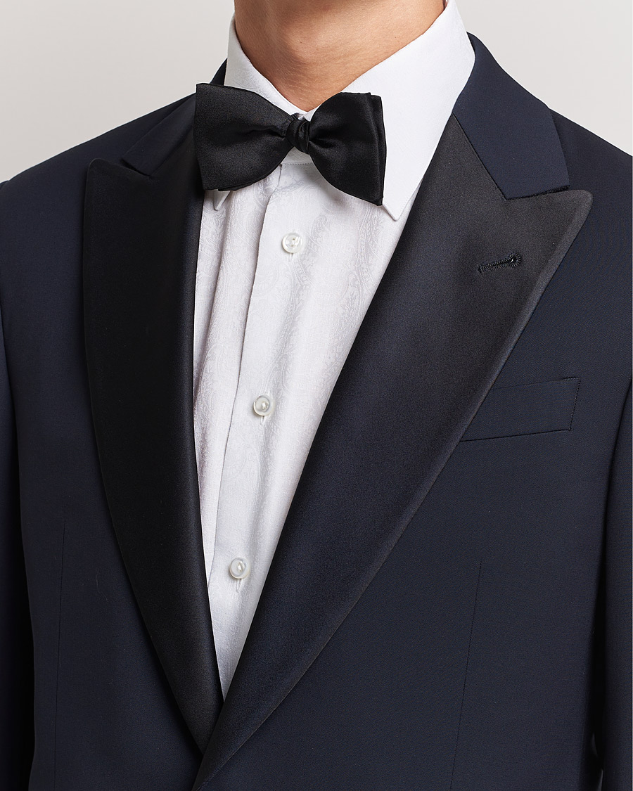 Heren | Vlinderdassen | Stenströms | Pre-Tied Silk Bow Tie Black